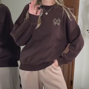 Abercrombie & Fitch Chocolate Crewneck Sweater